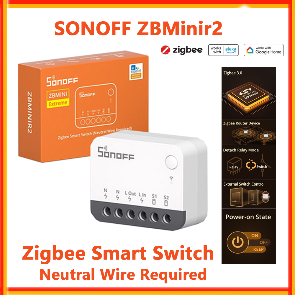 Sonoff Basic Switch - Sakelar Pintar Zigbee SONOFF ZBMinir2 ZBMini