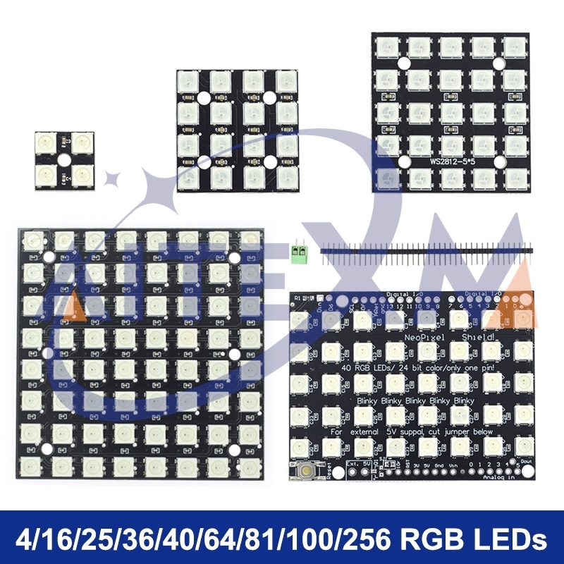 Modul WS2812 5050 RGB 4X4 8X8  - Rgb Led Matrix 8X8 ulasan dan harga