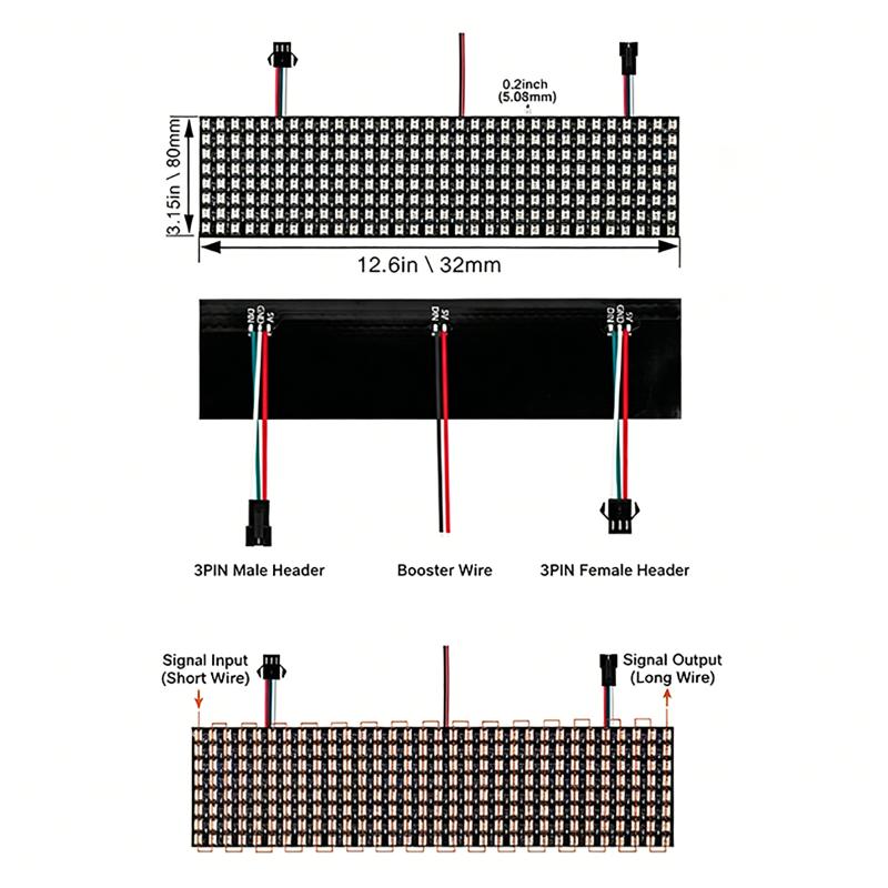 Modul Panel Matriks Piksel Cer - Rgb Led Matrix 8X8 ulasan dan harga